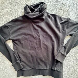 Lululemon Athletica Black Long Sleeve Cowl Neck Pullover